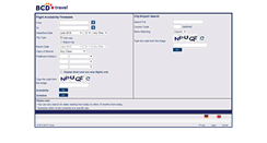 Desktop Screenshot of flightavailability.bcdtravel.com